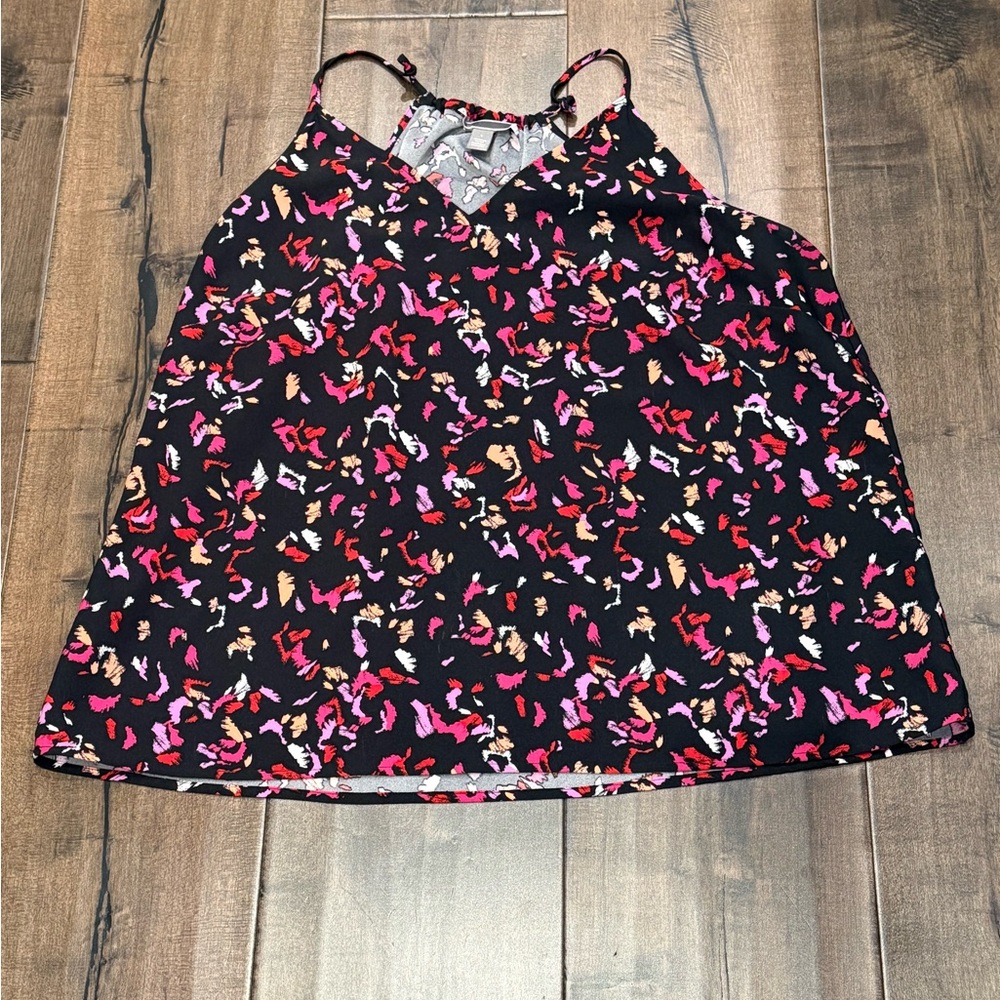 Chelsea28 Black and Pink Tank Top
